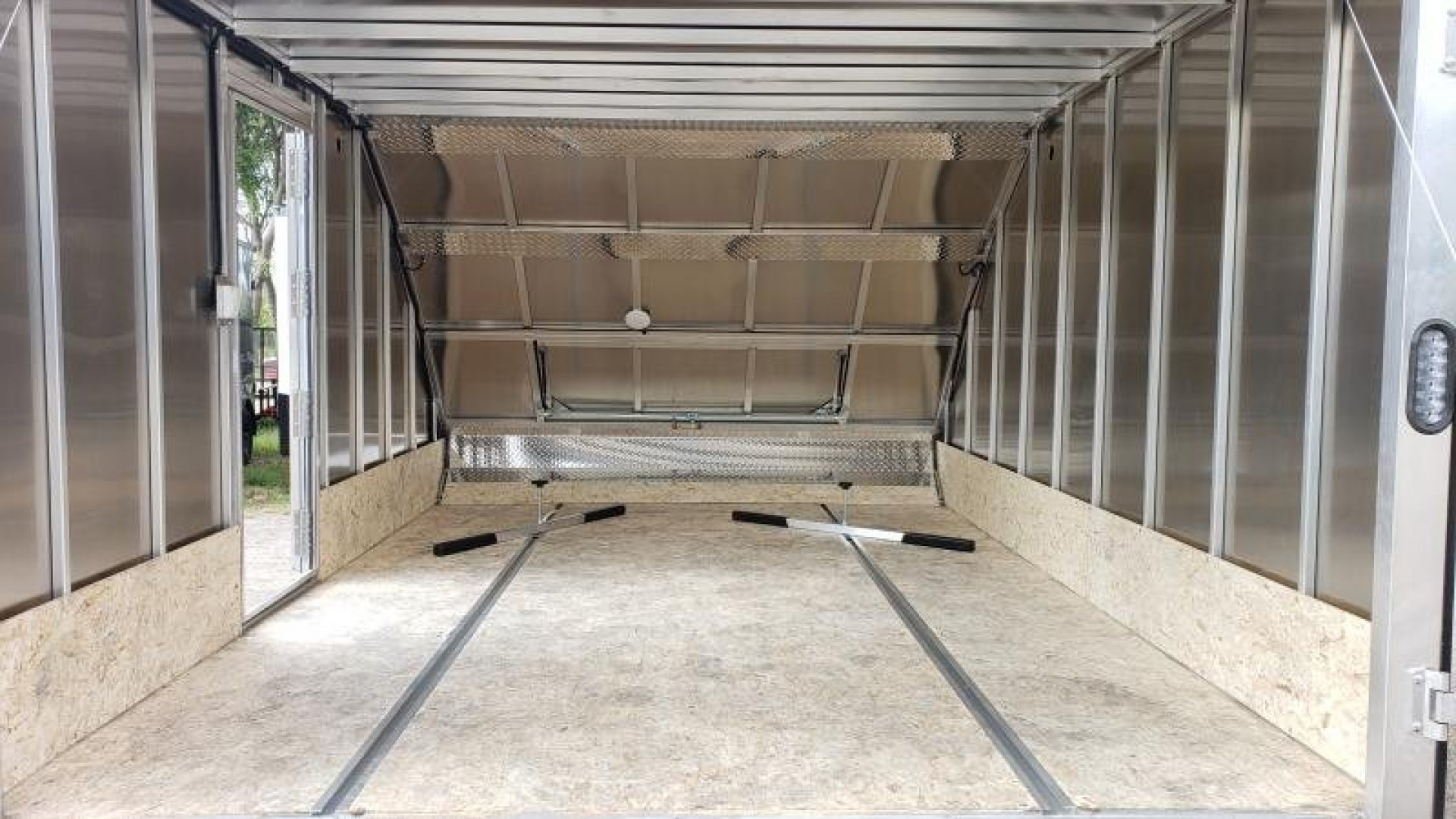 New 2025 HIGH COUNTRY 101X12 8.5x12 Aluminum Enclosed Cargo 2 Place Snowmobile Trailer