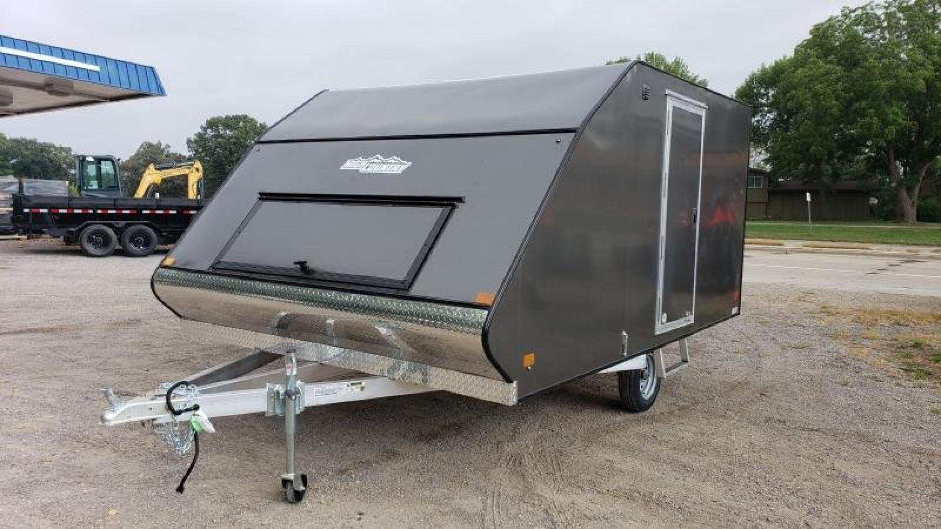 New 2025 HIGH COUNTRY 101X12 8.5x12 Aluminum Enclosed Cargo 2 Place Snowmobile Trailer