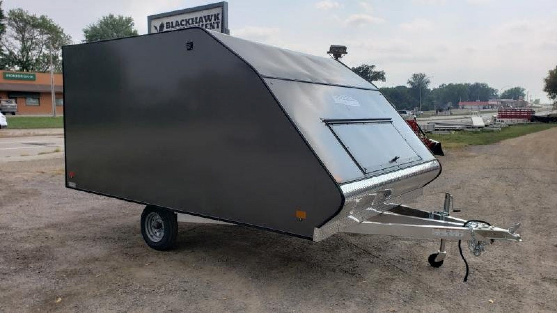 New 2025 HIGH COUNTRY 101X12 8.5x12 Aluminum Enclosed Cargo 2 Place Snowmobile Trailer