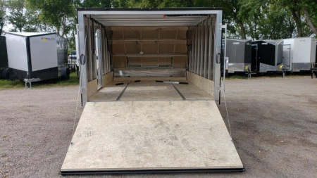 New 2025 HIGH COUNTRY 101X12 8.5x12 Aluminum Enclosed Cargo 2 Place Snowmobile Trailer