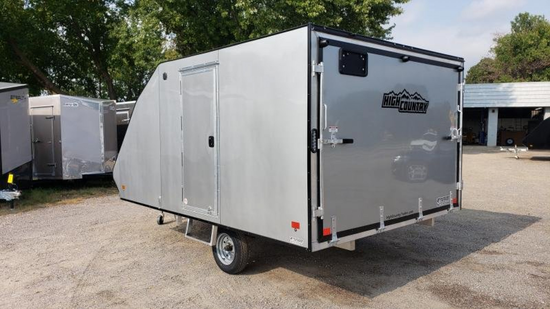 New 2025 HIGH COUNTRY 101X12 8.5x12 Aluminum Enclosed Cargo Snowmobile Trailer
