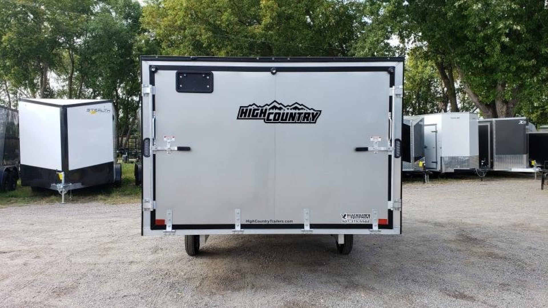 New 2025 HIGH COUNTRY 101X12 8.5x12 Aluminum Enclosed Cargo Snowmobile Trailer