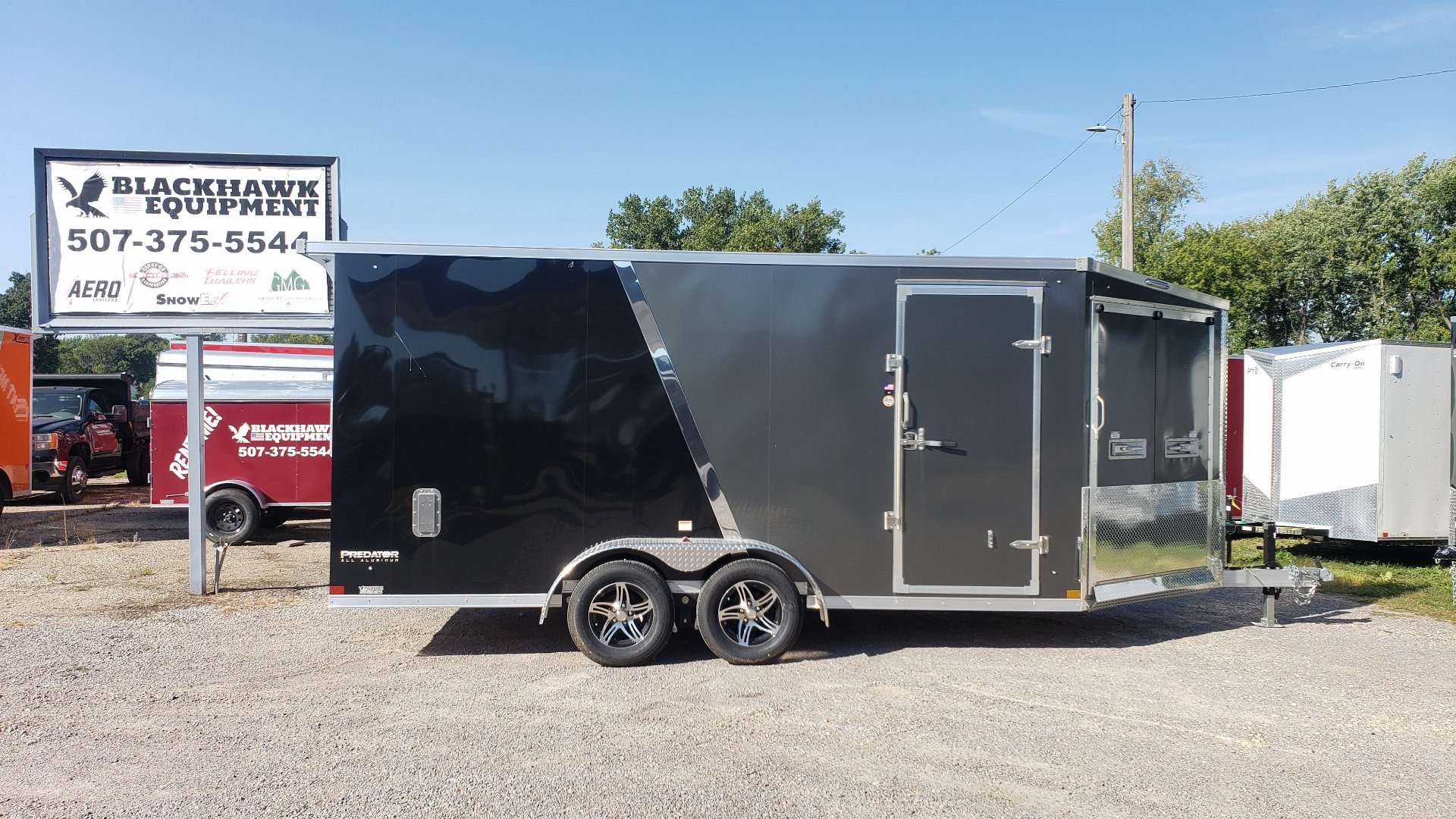 New 2024 Stealth Trailers 7x21(7x16+5V) Predator Snowmobile /Cargo