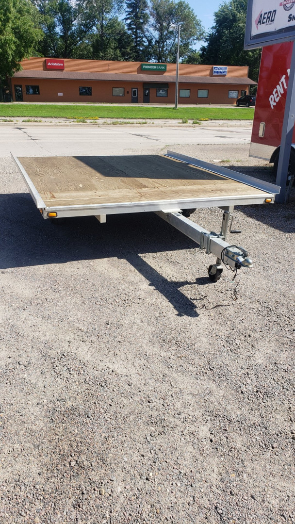 Used 2009 Eagle Trailers 8.5x10 2 Place Snowmobile Trailer