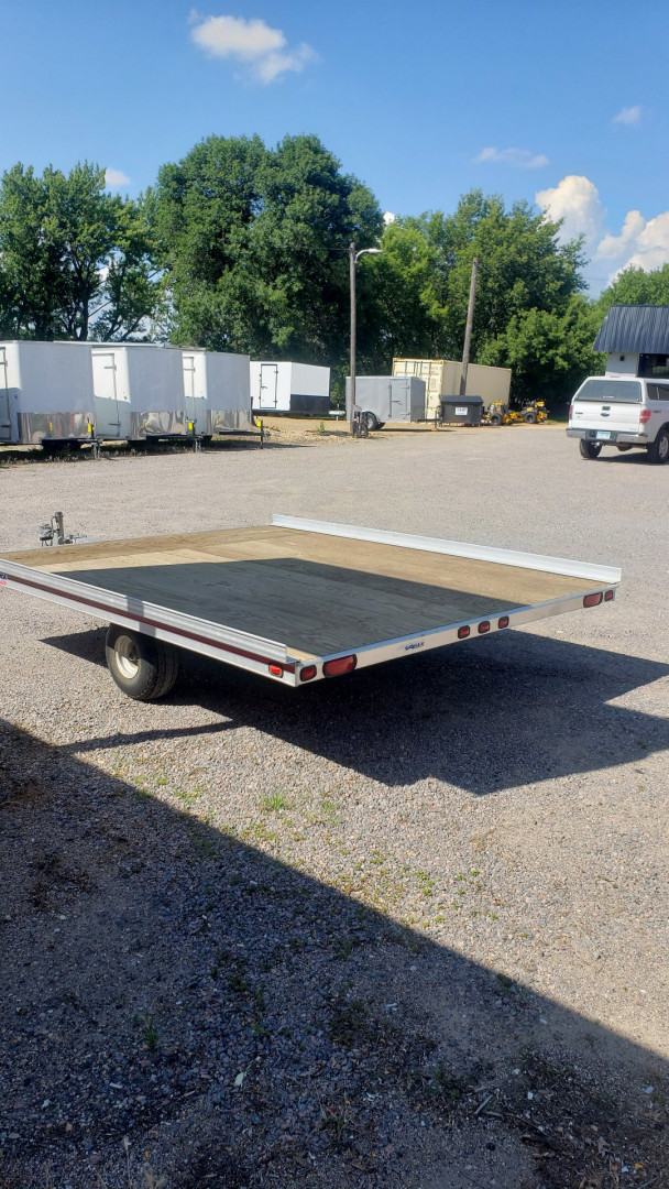 Used 2009 Eagle Trailers 8.5x10 2 Place Snowmobile Trailer