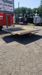 Used 2009 Eagle Trailers 8.5x10 2 Place Snowmobile Trailer