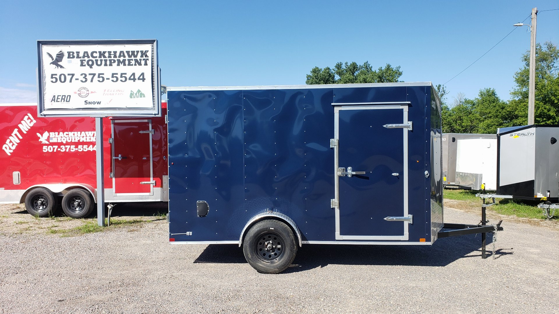 New 2024 CARRY-ON 6X12 Enclosed Trailer Cargo BARN DOORS