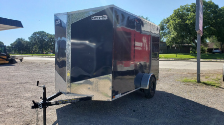 New 2024 CARRY-ON 6X12 Enclosed Trailer Cargo BARN DOORS