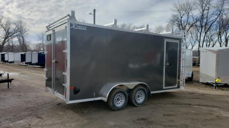 New 2024 High Country 7x16 Ultimate Contractor Package All-Aluminum Cargo / Enclosed Trailer