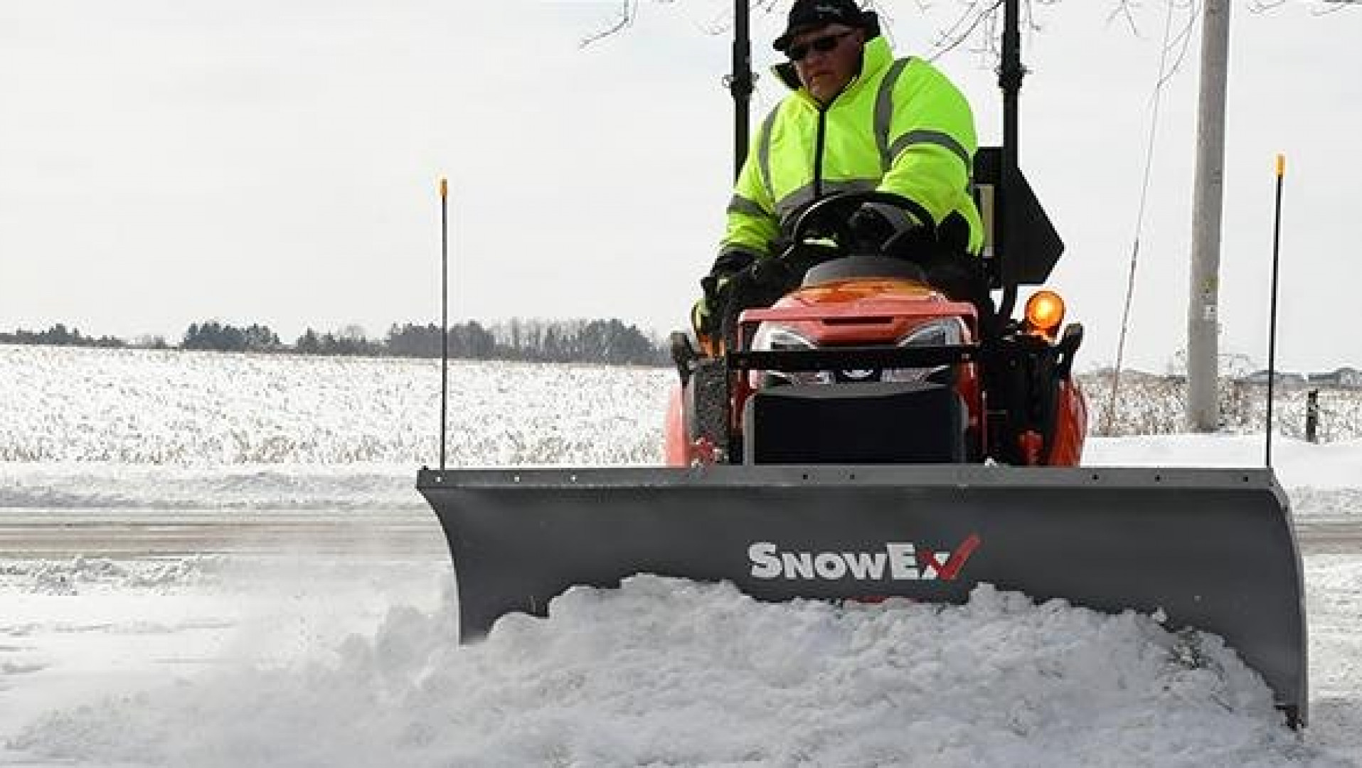 New 2024 Snow Ex Heavy-Duty UTV Straight Blade Plow Snow Plow