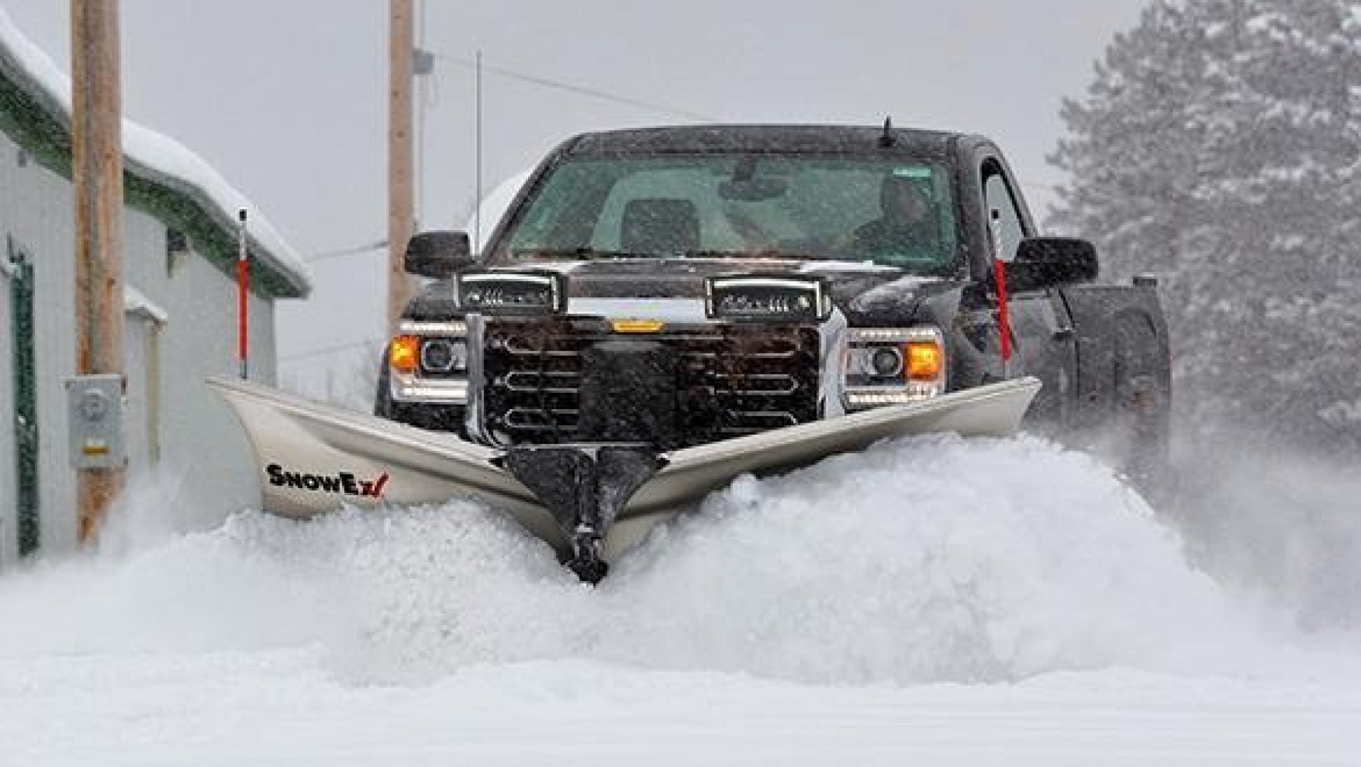 New 2026 SnowEx 8'6" HDV Stainless Steel V-Plow Snow Plow