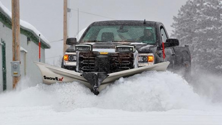 New 2026 SnowEx 8'6" HDV Stainless Steel V-Plow Snow Plow