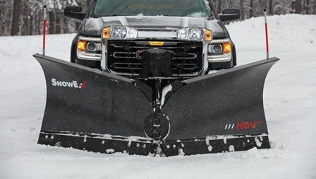 New 2026 SnowEx 8'6" HDV Stainless Steel V-Plow Snow Plow