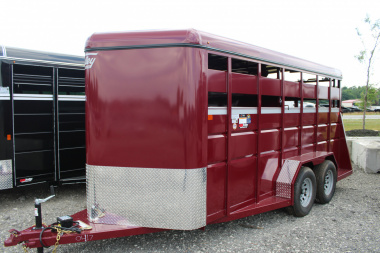 New 2026 Valley Trailers 16' STOCK TRAILER WITH EXTRA 6  INTERIOT HEIGHT 49307 Stock / Stock Combo Trailer