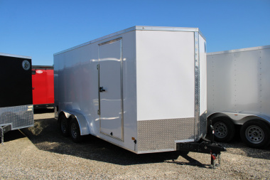 New 2025 Darkhorse Cargo 7X16 ENCLOSED TRAILER WITH DOUBLE DOORS AND 7' INTERIOR HEIGHT 49077 Cargo / Enclosed Trailer