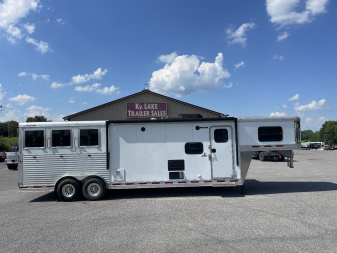 Used 2020 ADAM 3H GN- 11' LQ-SLIDE Horse Trailer