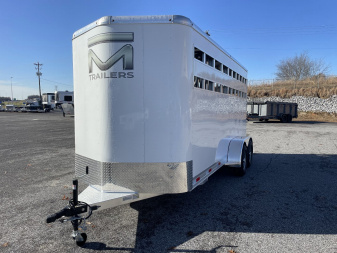 New 2025 Merhow Trailers 3 HORSE BP STOCK Horse Trailer