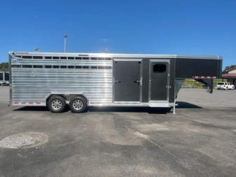 New 2025 Cimarron Trailers Lonestar GN Livestock Trailer