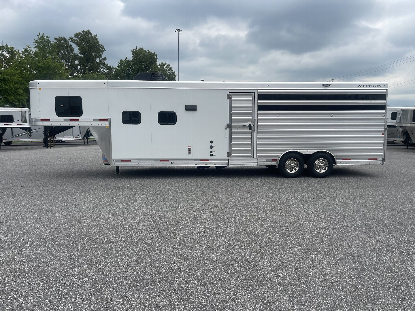 New 2025 Merhow Trailers 8010 RWS- STOCK COMBO Stock / Stock Combo Trailer