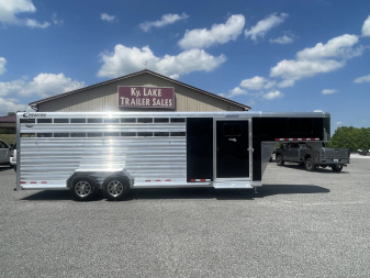 New 2025 Cimarron Trailers LS24G-RTG Stock / Stock Combo Trailer