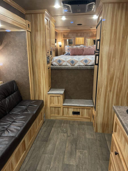 Used 2022 Exiss Trailers 7310 GLIDE Horse Trailer