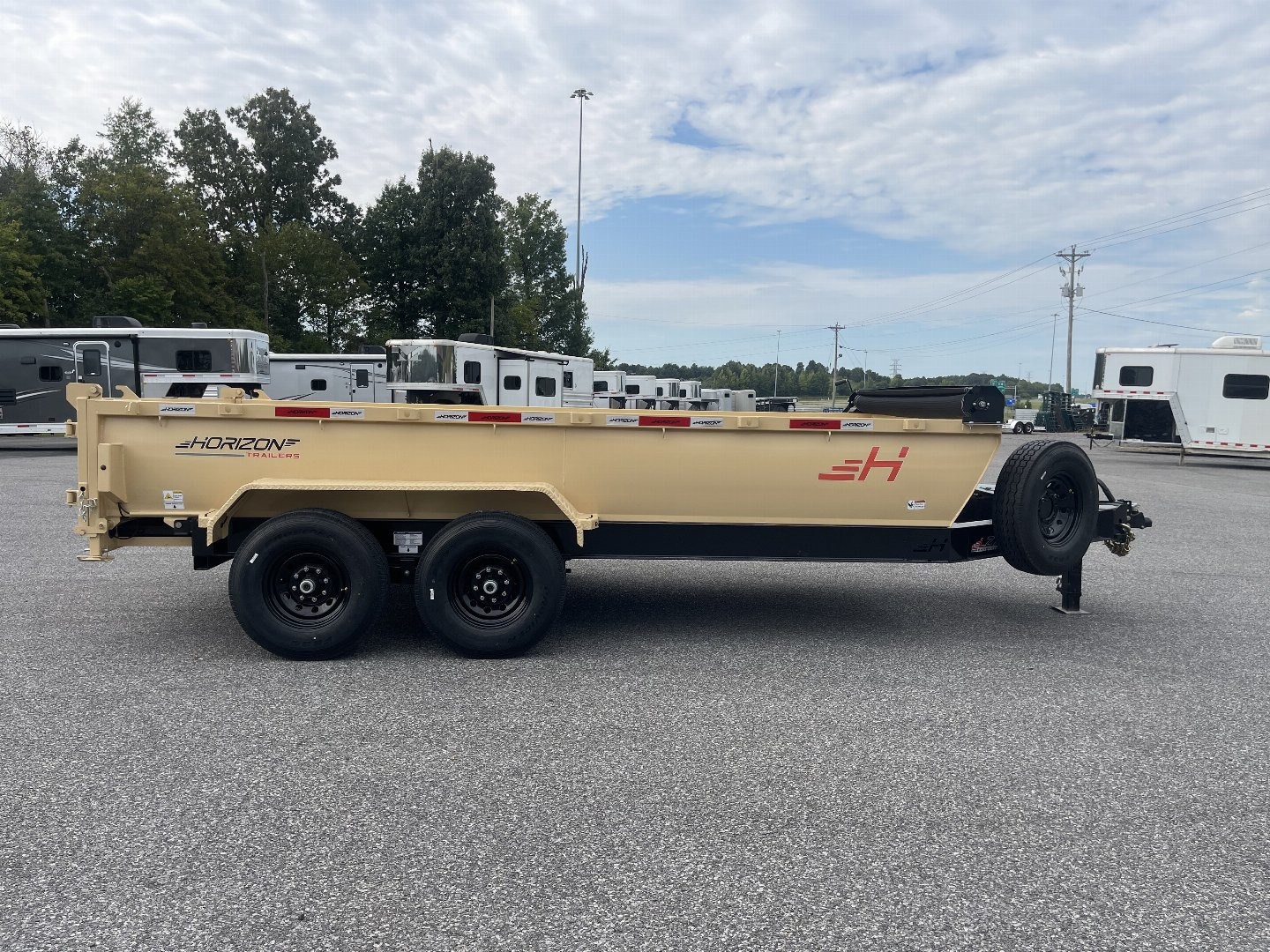 New 2025 HORIZON TRAILERS LZ7 - 16' Dump Trailer