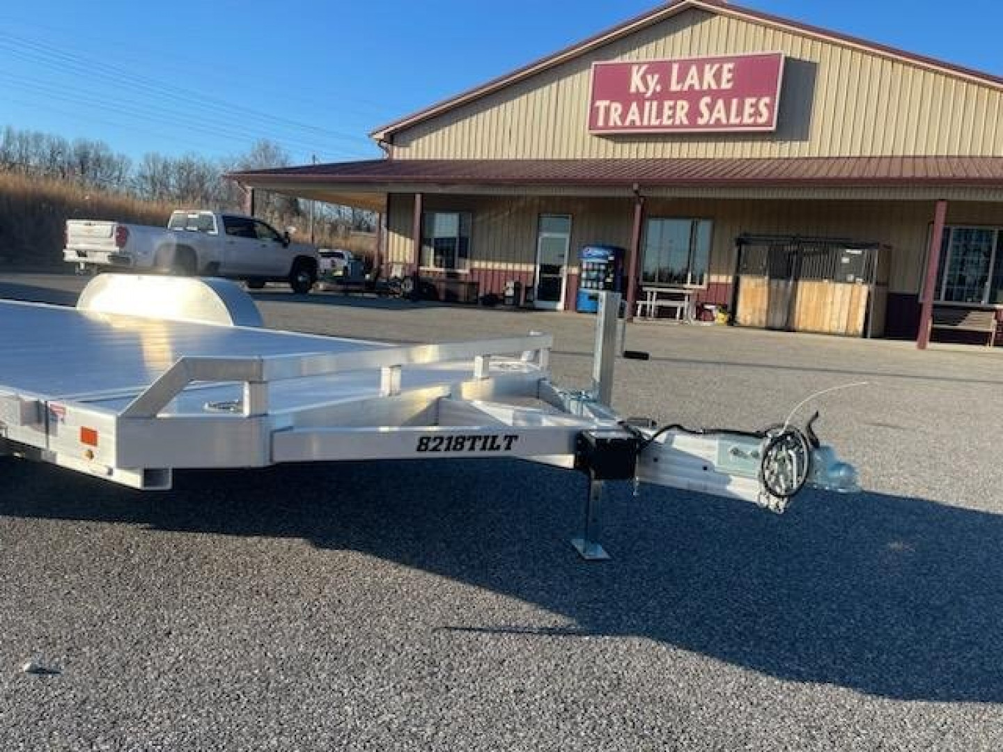 New 2024 Aluma 8218TILT-TA-EL-RTD Car Hauler