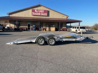 New 2024 Aluma 8218TILT-TA-EL-RTD Car Hauler