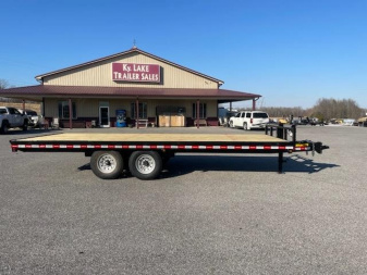 New 2024 Lawrimore 102X20 DECKOVER Equipment Trailer