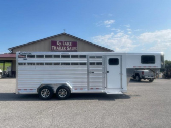 New 2024 Cimarron Trailers LONESTAR 20' -STOCK-COMBO Stock / Stock Combo Trailer