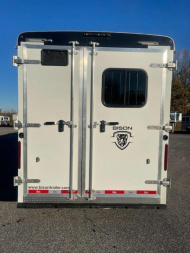 New 2024 Bison Trailers 7208 RANGER N/S Horse Trailer