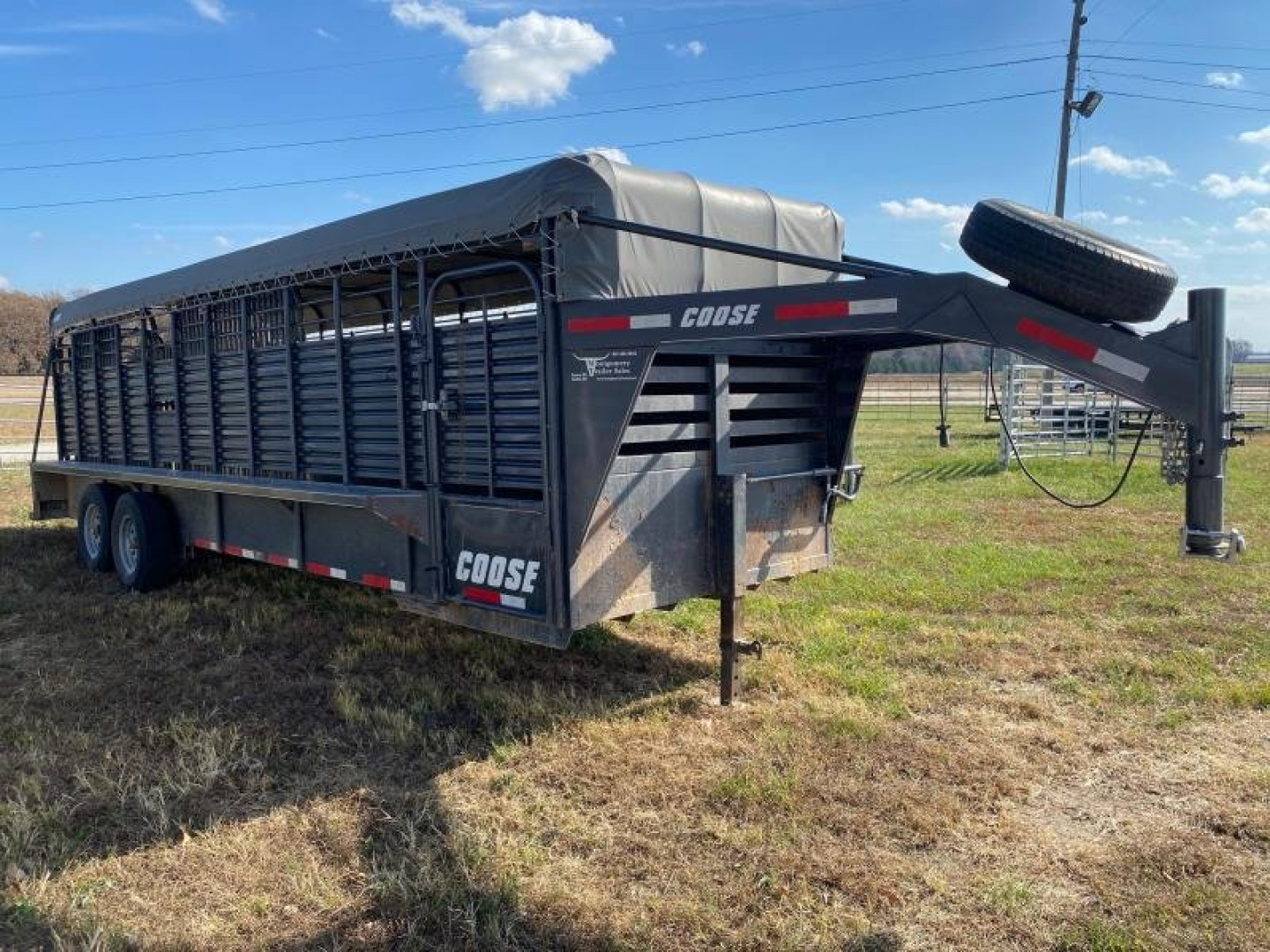 Used 2019 Coose Pipe bow Stock / Stock Combo Trailer