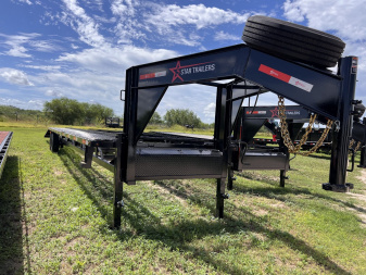 New 2025 5 Star Trailers 43ft Gooseneck Car Hauler