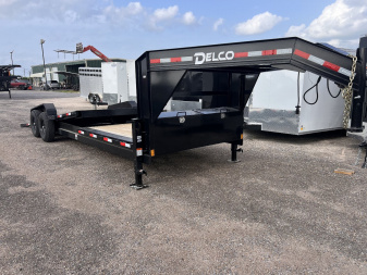 New 2025 Delco Trailers 83x24ft Gooseneck Tilt Equipment Trailer