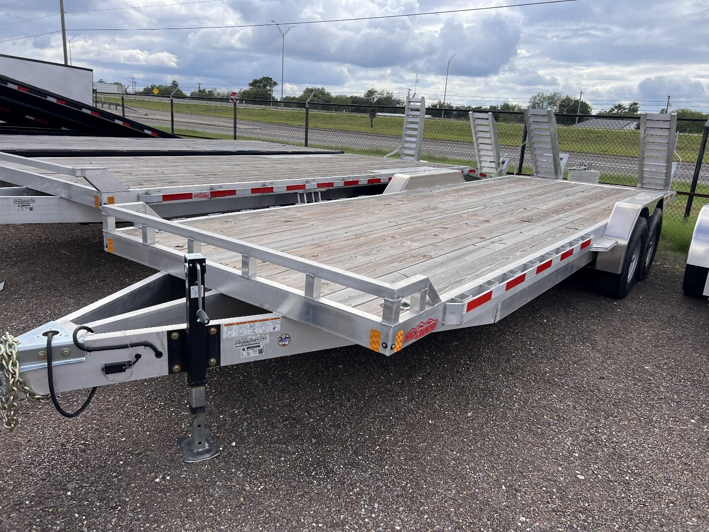 New 2023 ALCOM 83x22ft Aluminum Heavy Duty Equipment Trailer
