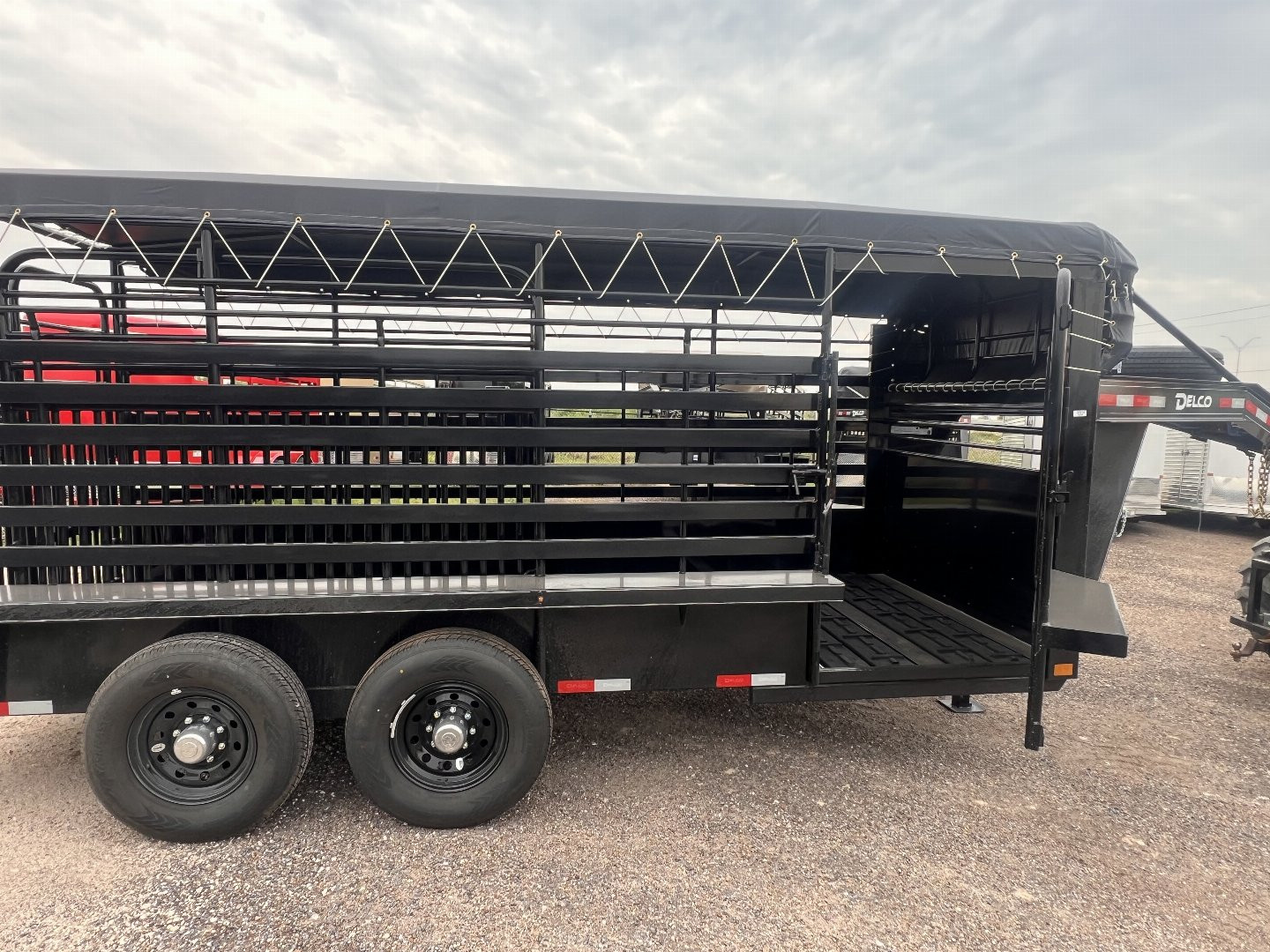 New 2024 Delco Trailers 6.8x16ft Gooseneck Livestock Trailer