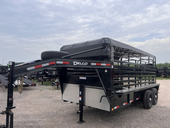 New 2024 Delco Trailers 6.8x16ft Gooseneck Livestock Trailer