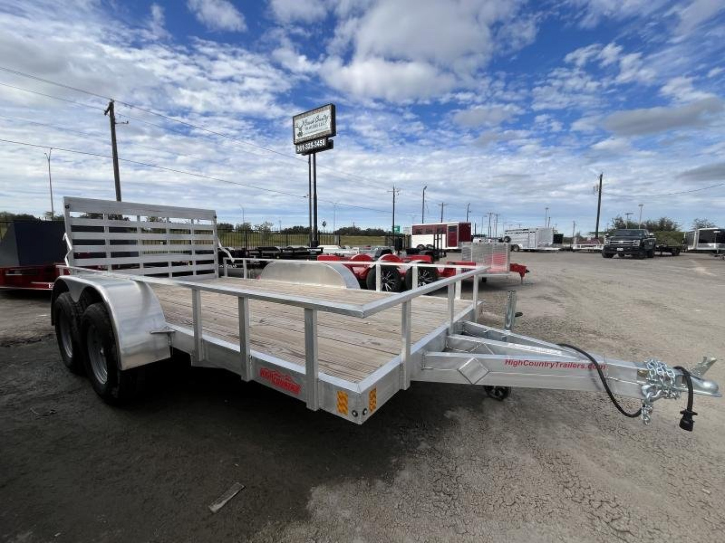 New 2023 High Country Trailers 6.5x14 Utility Trailer Aluminum