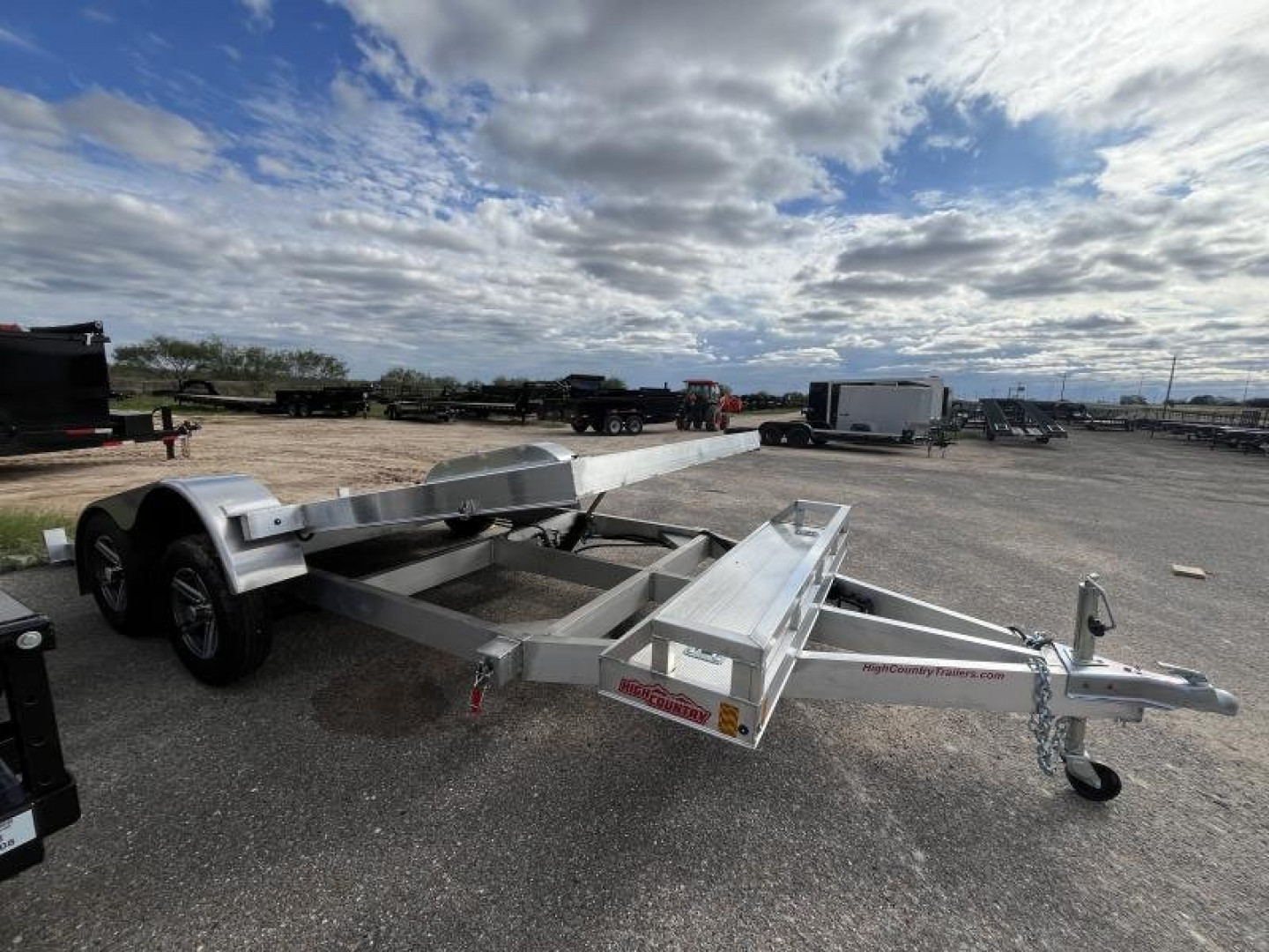 New 2024 High Country Trailers Tilt 7x18 Car Hauler Aluminum