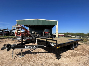 New 2024 EAST TEXAS TRAILERS 102x16ft Flatbed Trailer