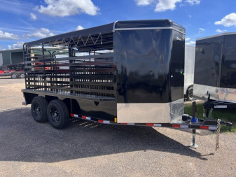 New 2024 Delco Trailers 6.8x16ft LivestockTrailer