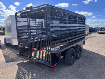 New 2024 Delco Trailers 6.8x16ft LivestockTrailer