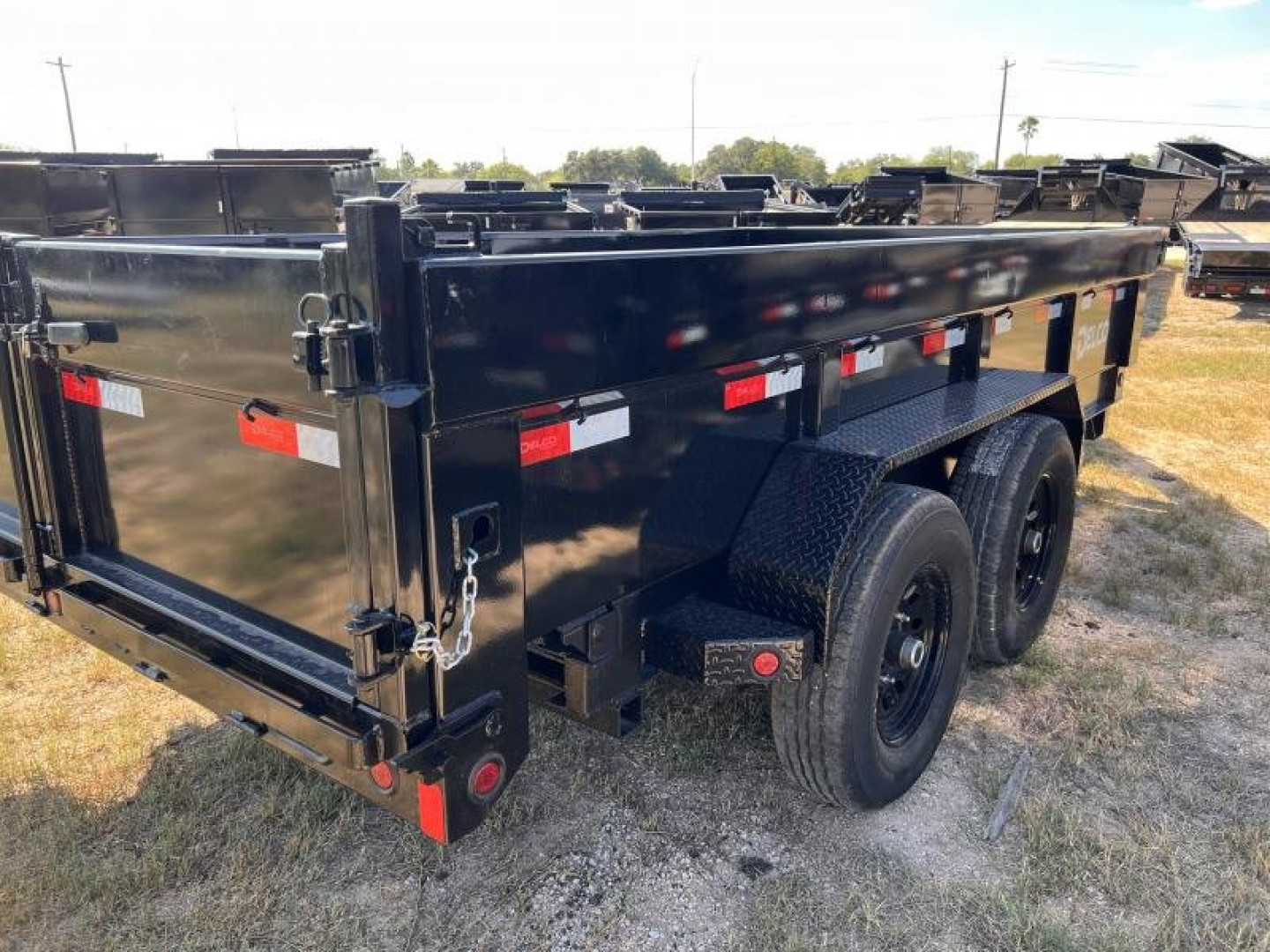 New 2024 Delco Trailers 83x14ft Dump Trailer 14k with 2ft walls