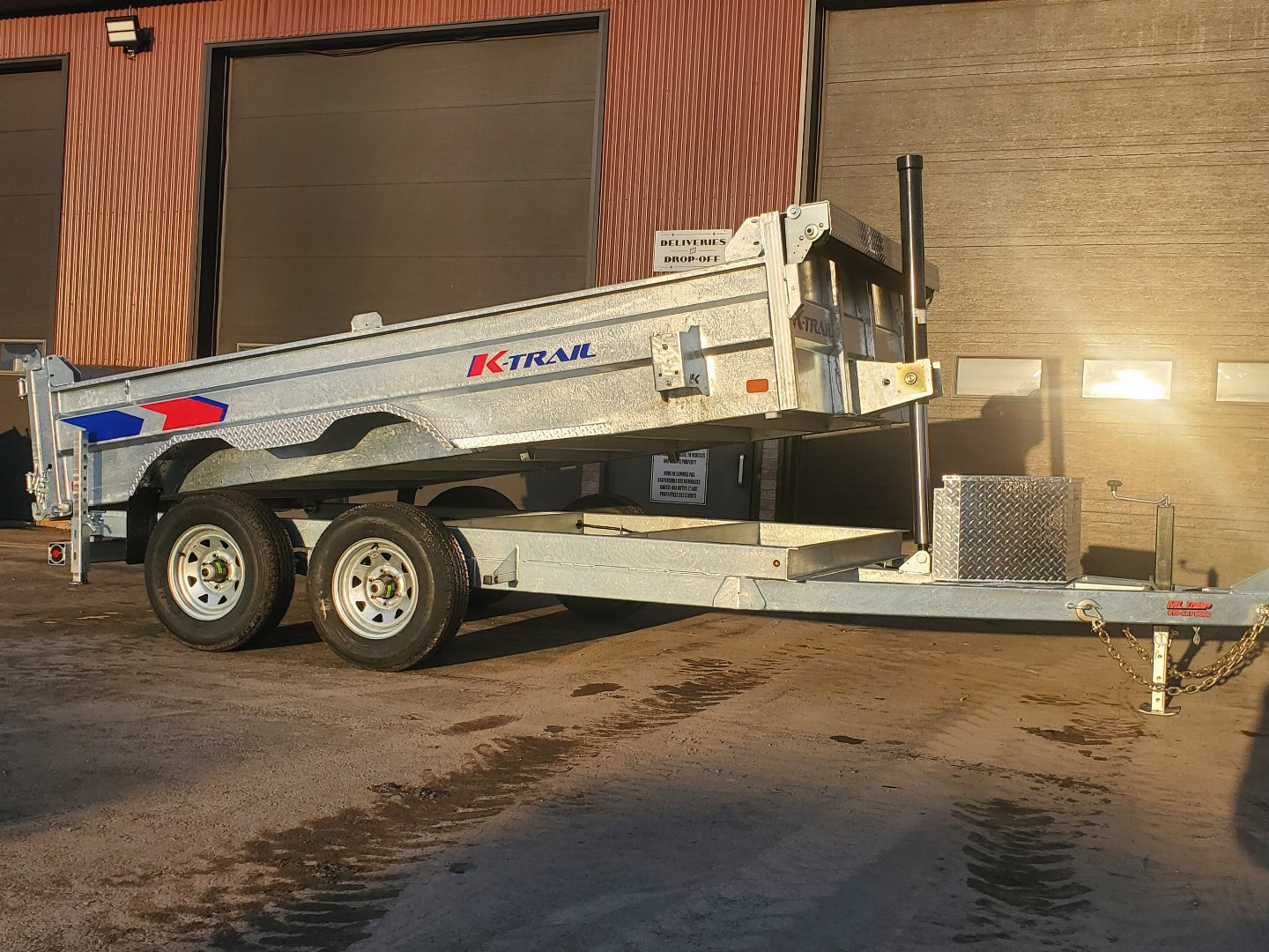 New 2025 K-TRAIL 6x12 dump 5 ton Dump Trailer