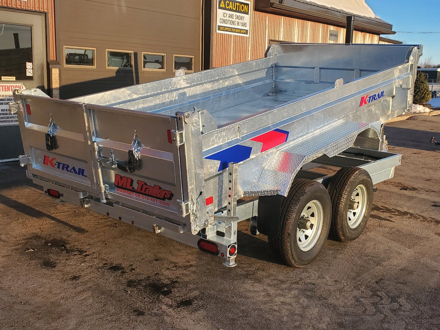 New 2025 K-TRAIL 6x12 dump 5 ton Dump Trailer