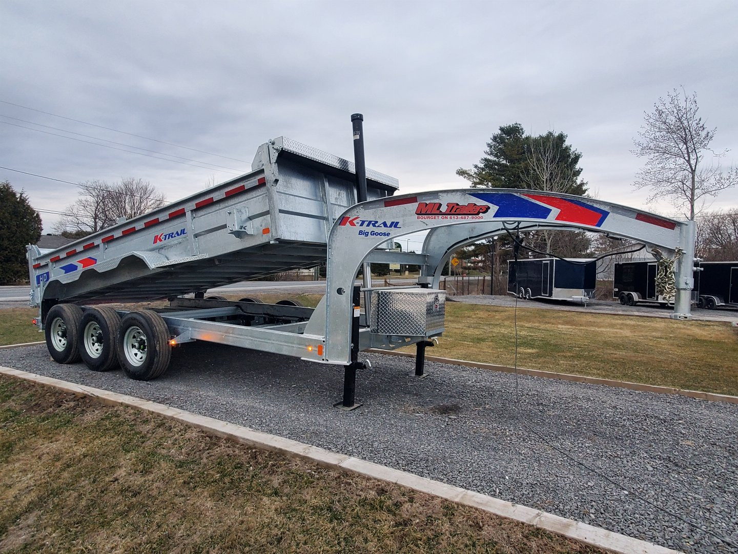 New 2025 K-Trail 7'x16' 12 Ton Dump Dump Trailer