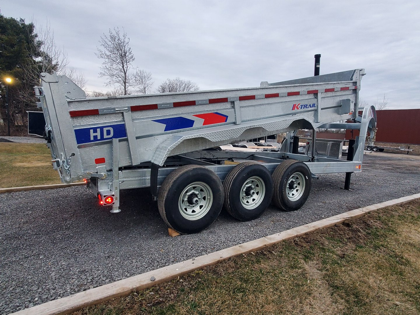 New 2025 K-Trail 7'x16' 12 Ton Dump Dump Trailer