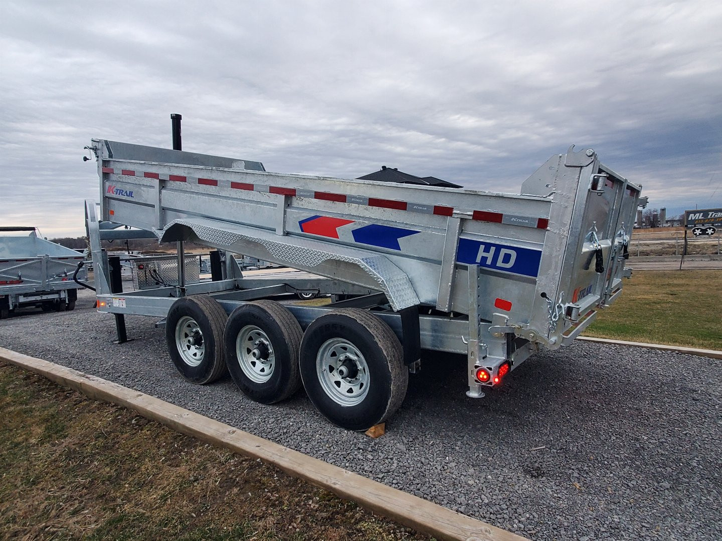 New 2025 K-Trail 7'x16' 12 Ton Dump Dump Trailer