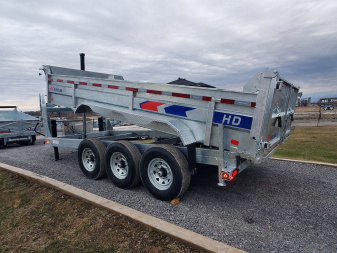 New 2025 K-Trail 7'x16' 12 Ton Dump Dump Trailer