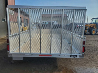 New 2025 Mennonite Built All Aluminum 7'x14' Landscape Utility Trailer